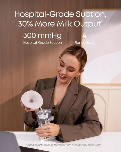 eufy Security Breast Pump Series S1, Hands-Free Electric Breast Pump with Heating Tech, App Control, Personalized Smart Rhythm, Hospital Grade Suction, Portable, Discreet, Leak-Proof & Ultra-Quiet 🍁 All In One Marketplace Canada