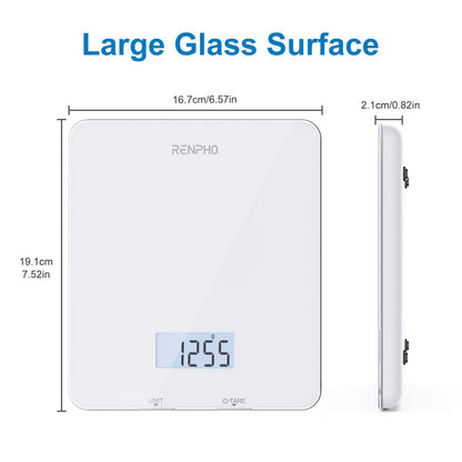 RENPHO Smart Food Nutrition Kitchen Scale, Food Scale for Food Ounces and Grams, Coffee Scale with Timer, Nutritional Calculator for Keto, Macro, and Calorie with Smartphone App, White 🍁 All In One Marketplace Canada