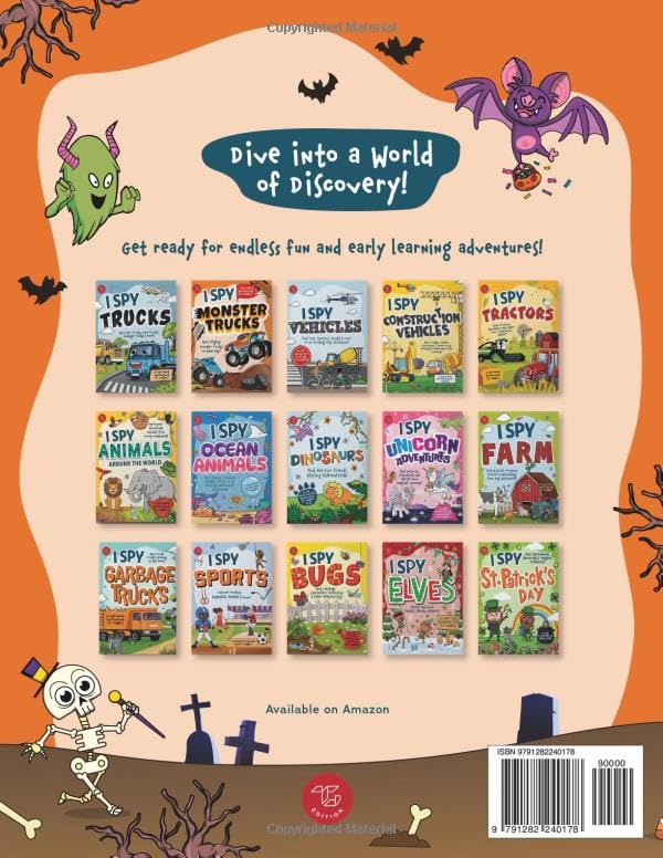I Spy Halloween 2-in-1: Spot Friendly Monsters & Explore the Spooky Mansion! A Big Search and Find Book for Toddlers