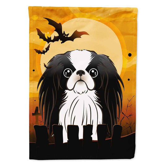 Caroline's Treasures BB1788CHF Halloween Japanese Chin Canvas House Size Flag, Multicolor, Large