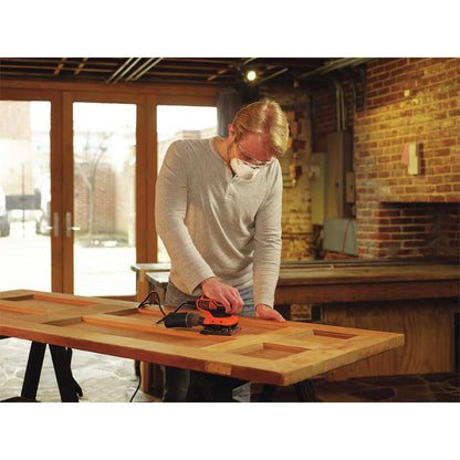 BLACK+DECKER 2.0 Amp Electric 1/4 Sheet Orbit Sander (BDEQS300) 🍁 All In One Marketplace Canada