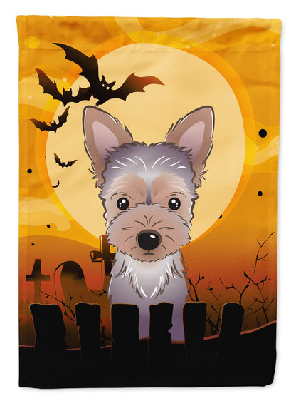 Caroline's Treasures BB1790GF Halloween Yorkie Puppy Garden Size Flag, Small, Multicolor