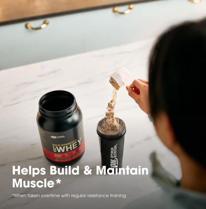 Optimum Nutrition Gold Standard 100% Whey Protein Powder, 670g - Double Rich Chocolate - 22 servings (packaging may vary) 🍁 All In One Marketplace Canada