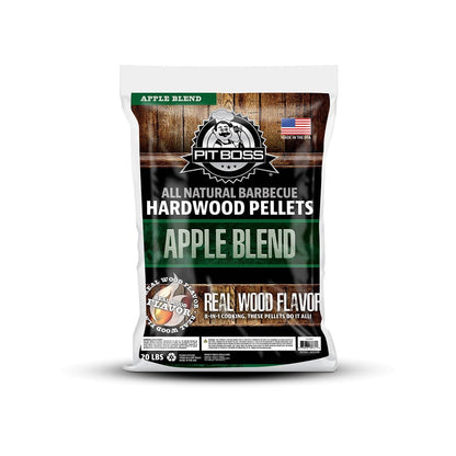 Pit Boss 100% All-Natural Hardwood Apple Blend BBQ Grilling Pellets, 20 Pound Bag Brown 🍁 All In One Marketplace Canada