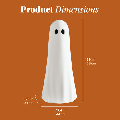 Step2 Boo Buddy Halloween Ghost Statue, White, 40 in, 1 Pack