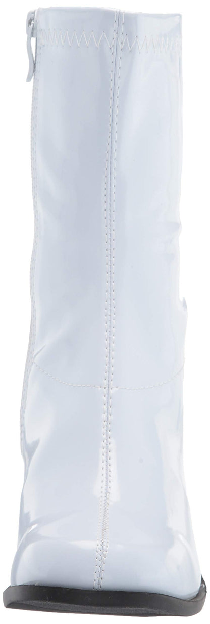 Ellie Shoes Women's Halloween Fashion Boot, White/Patent Shiny, 12
