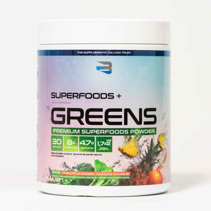 Believe Supplements Superfoods+Greens - Superfood Blend | Boost Energy, Immunity, and Digestion | Rich in Antioxidants & Essential Nutrients! (30 Servings (Pack of 1), Pineapple Mango) 🍁 All In One Marketplace Canada