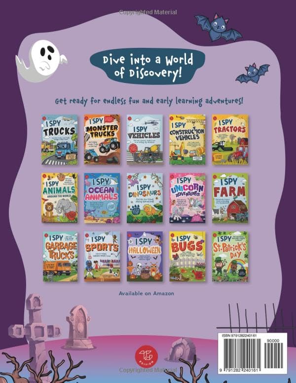 I Spy Halloween in the Spooky Mansion: Spot Pumpkins, Candy, Friendly Monsters & More! A Cute Halloween Gift for Toddlers