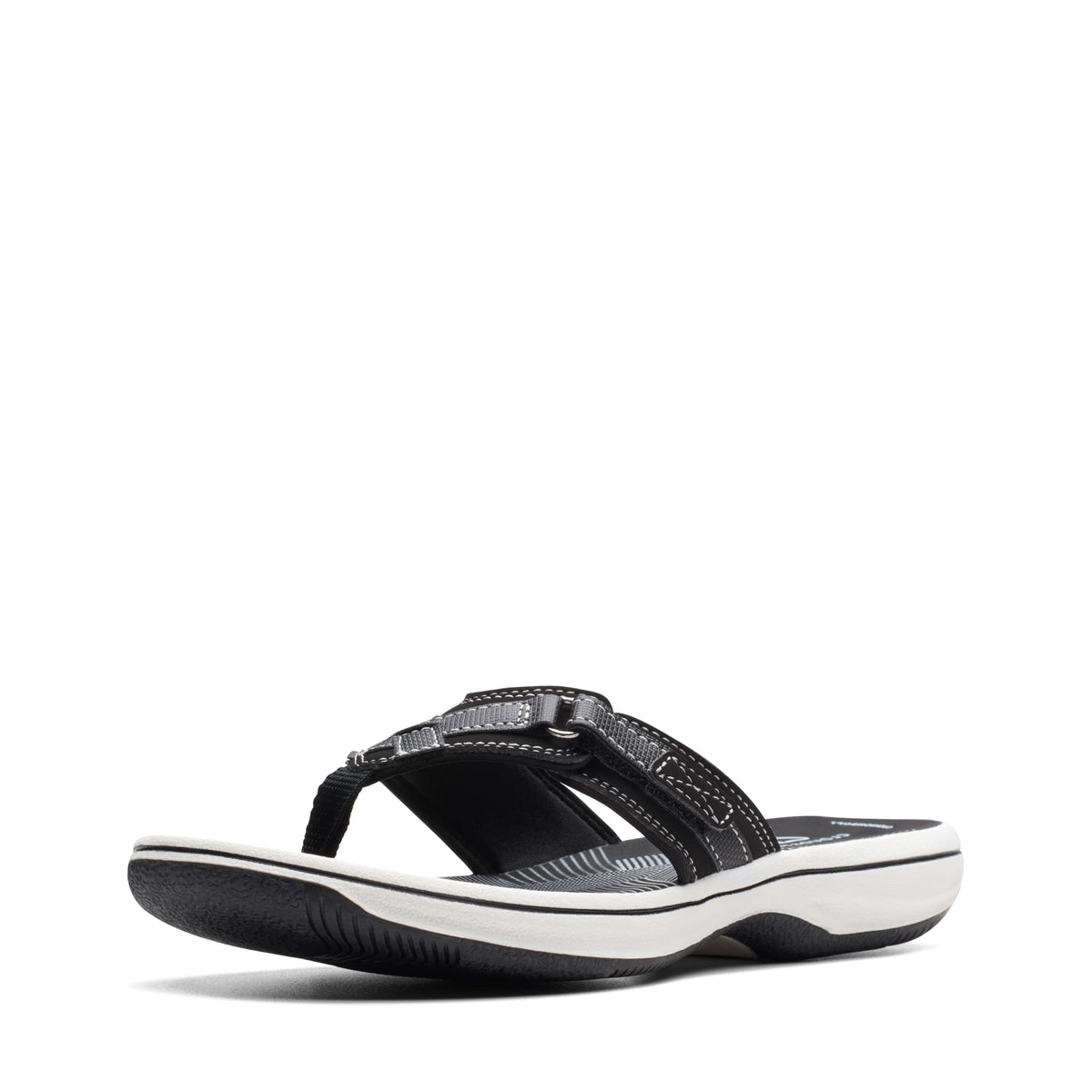 Clarks Cloudsteppers Women's Breeze Sea Flip-Flop, Black Synthetic, 6 Medium US 🍁 All In One Marketplace Canada
