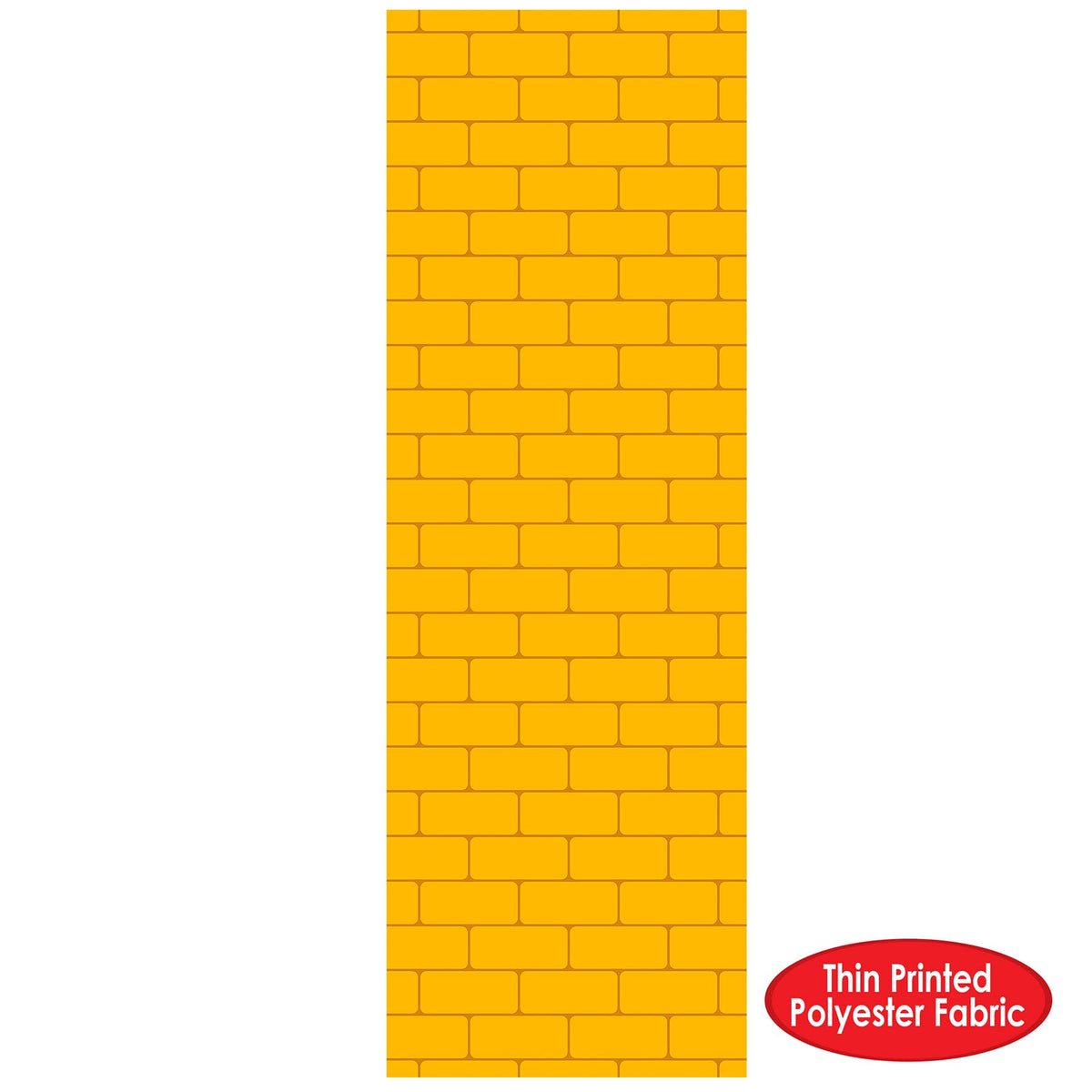 Beistle 2 Piece Novelty Yellow Brick Aisle Floor Runners for Princess Theme, Halloween Cosplay Party Decorations