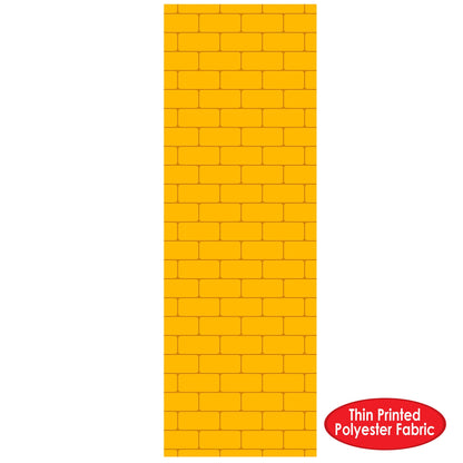 Beistle 2 Piece Novelty Yellow Brick Aisle Floor Runners for Princess Theme, Halloween Cosplay Party Decorations