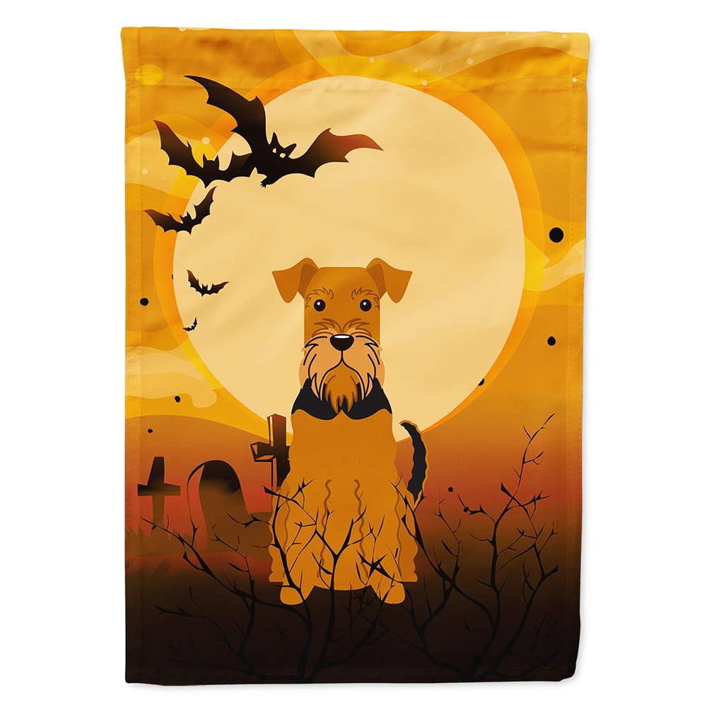 Caroline's Treasures BB4307CHF Halloween Airedale Flag Canvas House Size, Large, Multicolor