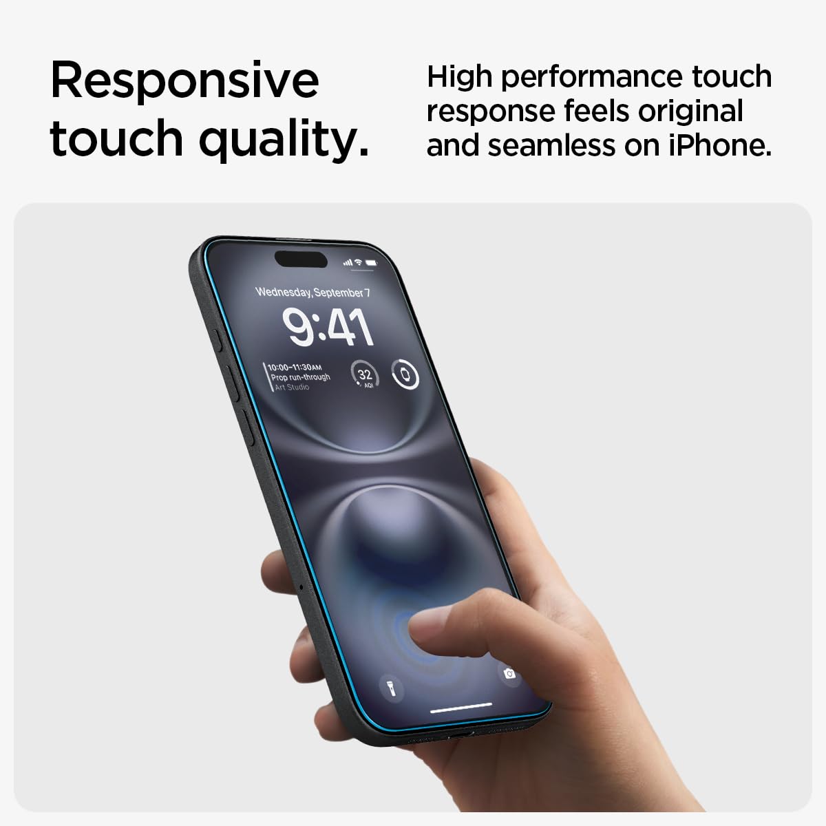 Spigen Tempered Glass Screen Protector [GlasTR EZ FIT] designed for iPhone 16 / iPhone 15 [2 Pack] 🍁 All In One Marketplace Canada