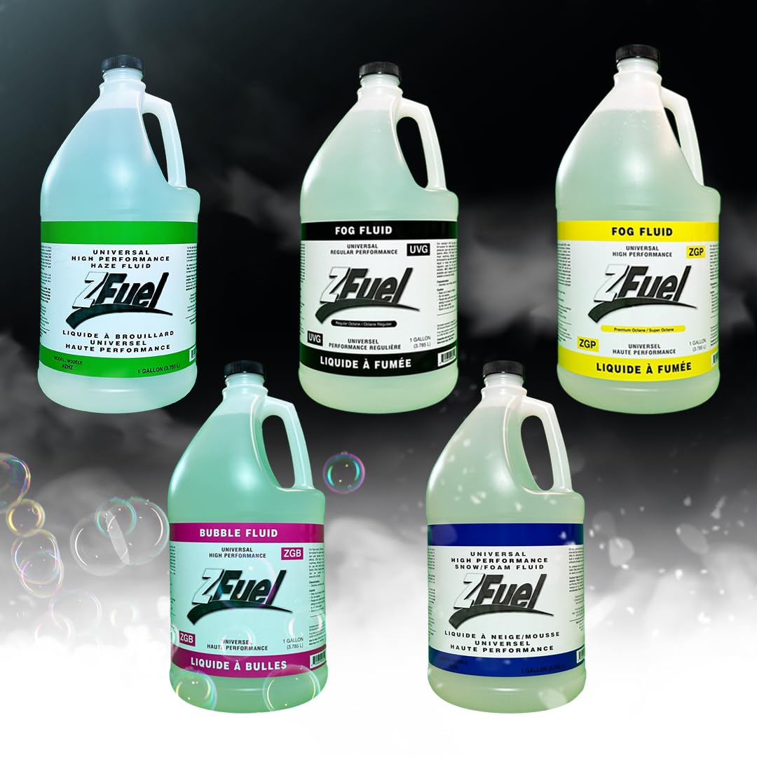 Z Fuel ZHZ Universal High Performance Oil Based Haze Fluid - 3.78 Litres - Formulated for Oil Based Haze Machine - Perfect for Halloween, Parties, Weddings, Clubs