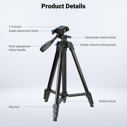 NEEWER Entry Level Version TP53 Tripod for Cell Phone & Camera, Metal 🍁 All In One Marketplace Canada