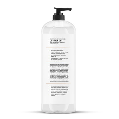 Majestic Pure Fractionated Coconut Oil – Lightweight Liquid Carrier Oil for Essential Oils, Massage, Skin, Hair & DIY Personal Care Applications – 16 Fl Oz 🍁 All In One Marketplace Canada
