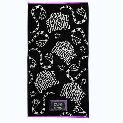 Franco Luxe Beetlejuice Halloween Goth Super Soft Plush Oversized Cotton Jacquard Bath/Pool/Beach Towel, 64 in x 34 in, (Officially Licensed Product)