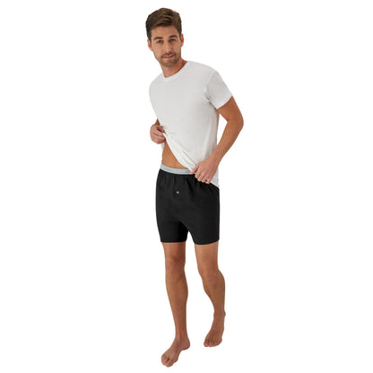 Hanes Mens Exposed Waistband Knit - Multiple Packs Available Boxer Shorts, Assorted 5 Pack, X-Large US 🍁 All In One Marketplace Canada