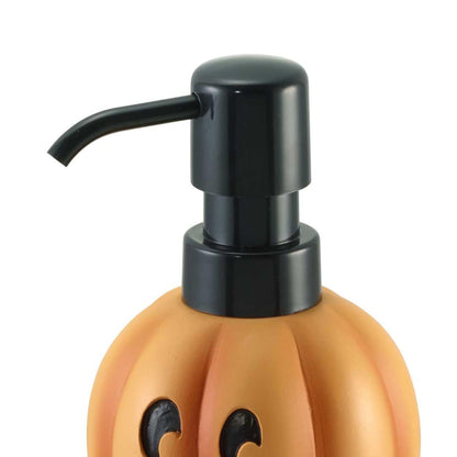 Avanti Linens – Soap Dispenser, Decorative Lotion Pump for Bathroom or Kitchen Countertop, Hand Painted Resin Halloween Decor (Stacked Pumpkins)