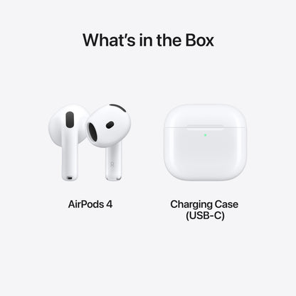 Apple AirPods 4 Wireless Earbuds, Bluetooth Headphones, Personalized Spatial Audio, Sweat- and Water-Resistant, USB-C Charging Case, H2 Chip, Up to 30 Hours of Battery Life 🍁 All In One Marketplace Canada