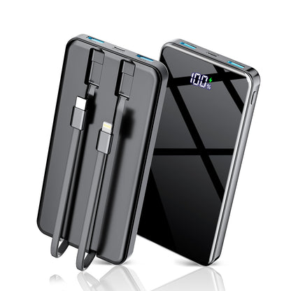 COPINK Power Bank with Built in Cables, 25000mAh Fast Charging Portable Charger,5 Output 2 Input LED Display Slim External Battery Pack for iPhone, Samsung, Android Phones, Tablets 🍁 All In One Marketplace Canada