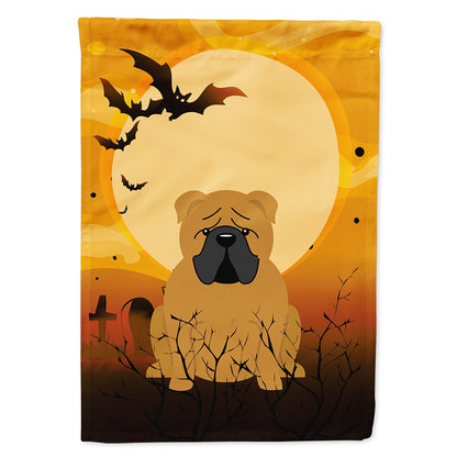 Caroline's Treasures BB4388CHF Halloween English Bulldog Red Flag Canvas House Size, Large, Multicolor