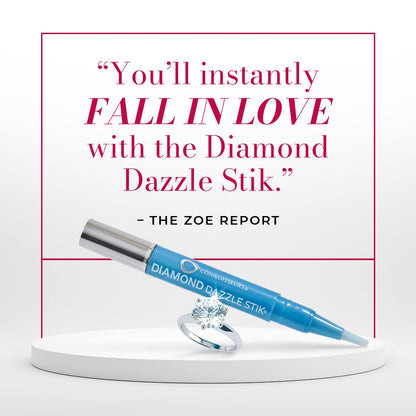 Connoisseurs 1050 Diamond Dazzle Stik – Portable Ring Cleaner Pen for Wedding Bands, Engagement Rings, Gemstones & Fine Jewelry – Safe & Easy At-Home Jewelry Cleaner (Single Pen) 🍁 All In One Marketplace Canada