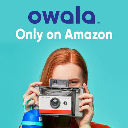 Owala FreeSip Insulated Stainless Steel Water Bottle with Straw for Sports and Travel, BPA-Free, 40oz, Foggy Tide 🍁 All In One Marketplace Canada
