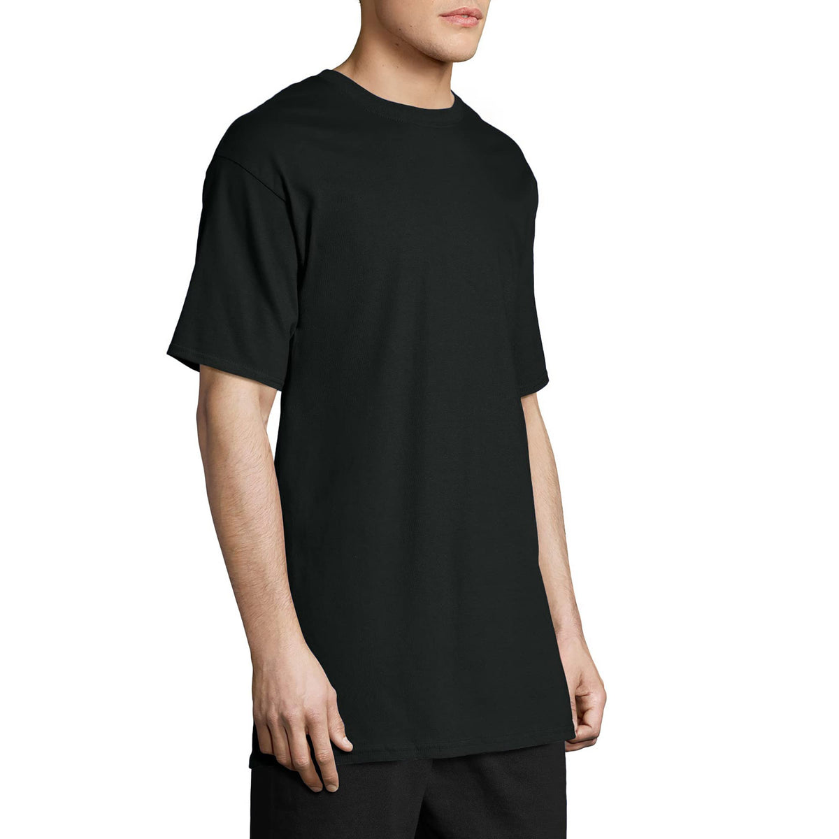 Hanes Mens Men's Beefy Tall Short Sleeve Tee Value Pack (2-Pack) Fashion t Shirts, Black, 3X-Large Tall US 🍁 All In One Marketplace Canada