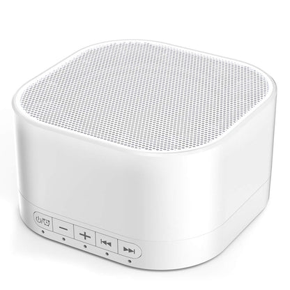 Magicteam Sleep Sound White Noise Machine with 20 Natural Soothing Sounds and Memory Function 32 Levels of Volume Powered by AC or USB and Sleep Timer Sound Therapy for Baby Kids Adults (White) 🍁 All In One Marketplace Canada