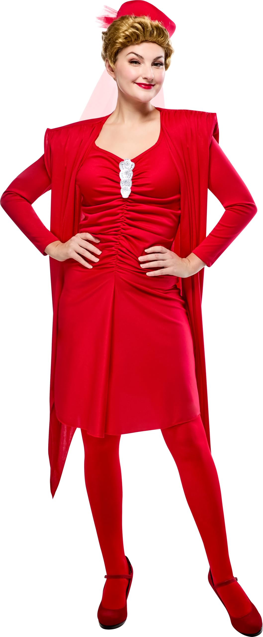 Rubies Women's Golden Girls Blanche Costume Set with Wig, Large, TV Show Look Perfect for Halloween, Parties, and More
