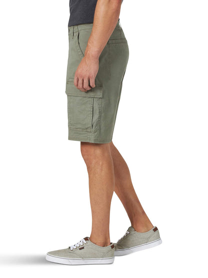 Wrangler Authentics Men's Classic Cargo Stretch Short, Dusty Olive, 33 🍁 All In One Marketplace Canada