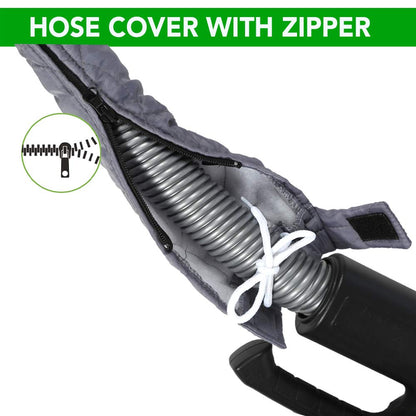 OVO Universal Padded Hose Cover, Fits All 30 to 32 ft Central Vacuum Hose, Machine Washable, Easy to Install with Zipper 🍁 All In One Marketplace Canada