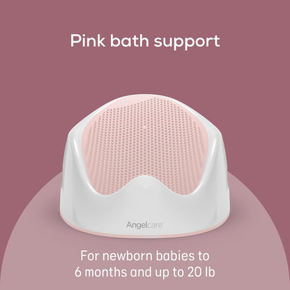 Angelcare Baby Bath Support, Pink, Birth to 6 Months, Made in Canada 🍁 All In One Marketplace Canada