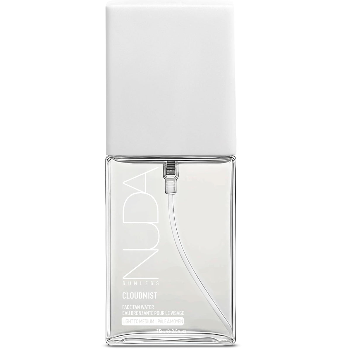 Nuda CloudMist Face Tan Water | Buildable Facial Tanning Mist for Light to Medium Complexions | Infused with Vitamins and White Tea & Rosehip Extracts | Lightweight, Bronzer-Free Formula, (75 mL) 🍁 All In One Marketplace Canada