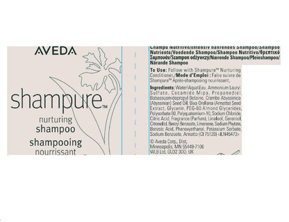 Aveda Shampure Nurturing Shampoo for Fine to Medium Hair | Gently Cleanses Hair | Daily Shampoo | 9% Naturally Derived* | Calming Aroma of Lavender & Ylang Ylang, 250ml 🍁 All In One Marketplace Canada
