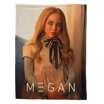 M3GAN Doll Halloween Horror Throw Blanket, Super Soft Cozy Plush Bedding, 46 in x 60 in, (Officially Licensed Product) by Franco