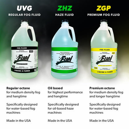 Z Fuel ZHZ Universal High Performance Oil Based Haze Fluid - 3.78 Litres - Formulated for Oil Based Haze Machine - Perfect for Halloween, Parties, Weddings, Clubs