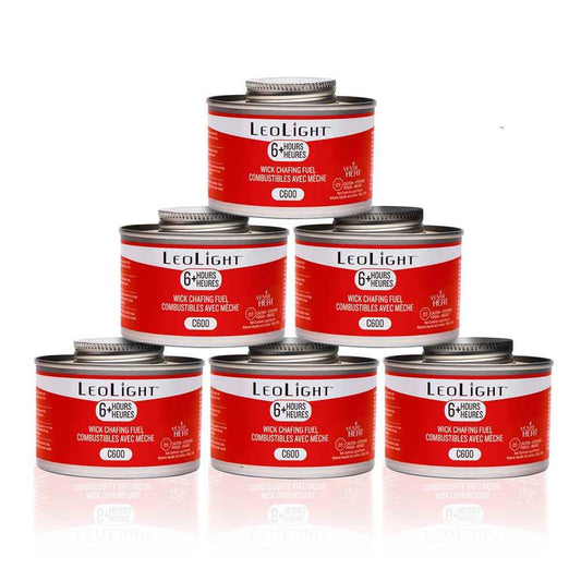 6 Pack Chafing Fuel 6 Hour Burn – Odorless, Smokeless & Spill-Proof Wick, 7.8oz Food Warmer Fuel for Chafing Dish Buffet Set & Catering Use, LeoLight 🍁 All In One Marketplace Canada