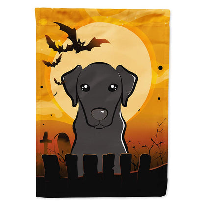 Caroline's Treasures BB1793CHF Halloween Black Labrador Canvas House Size Flag, Multicolor, Large