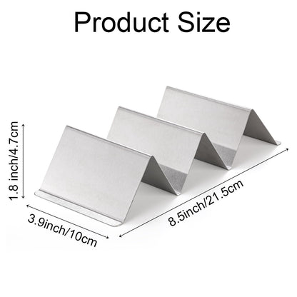 Bekith Stainless Steel Taco Holder Stand 6 Pack, Taco Holder Stand Tray with Handles, Up to 3 Tacos Each Keeping Shells Upright, Stylish Taco Shell Holders, Oven, Grill and Dishwasher Safe 🍁 All In One Marketplace Canada