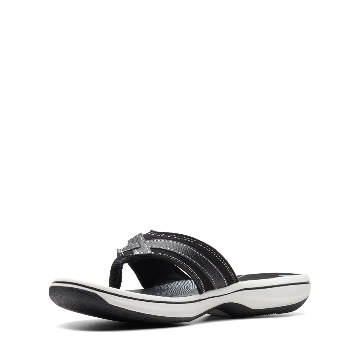 Clarks Cloudsteppers Women's Breeze Sea Flip-Flop, Black Synthetic, 6 Medium US 🍁 All In One Marketplace Canada
