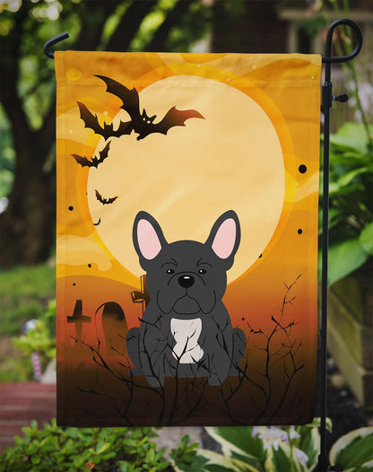 Caroline's Treasures BB4280GF Halloween French Bulldog Black Flag Garden Size, Small, Multicolor