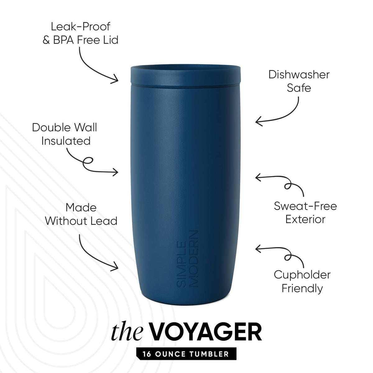 Simple Modern Halloween Travel Coffee Mug 360° Lid | 16oz | Leaves