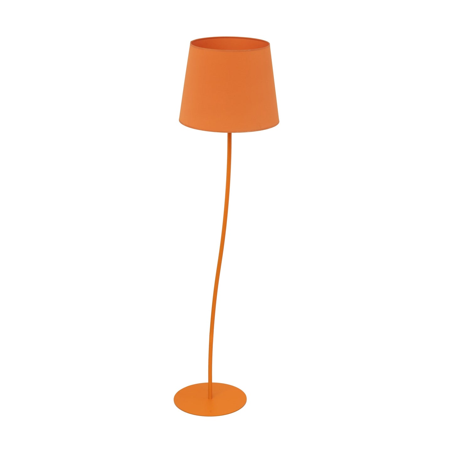 NICOLA Orange Mid-Century Modern Floor Lamp for Living Room, Bedroom & Office – Retro Minimalist Lighting - AURABAGS SHOP