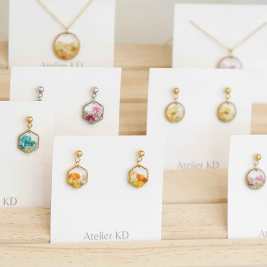 Collier bouquet - rond (petit 16mm)
