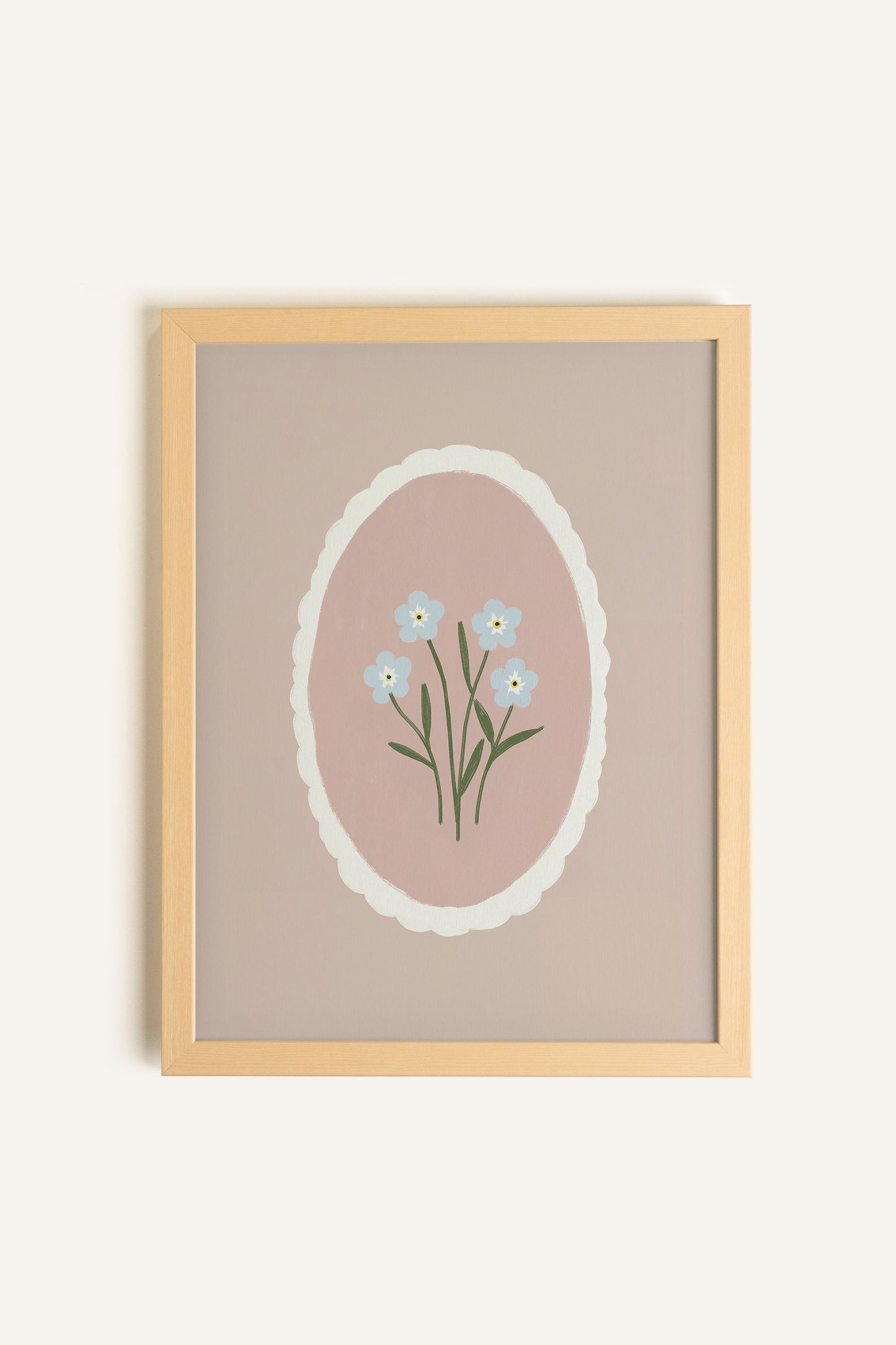 Fleurs Tendres, gerahmte Leinwand auf Keilrahmen