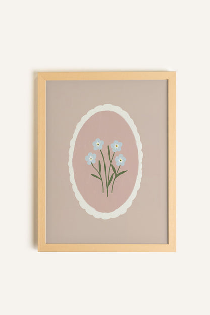 Fleurs Tendres, gerahmte Leinwand auf Keilrahmen