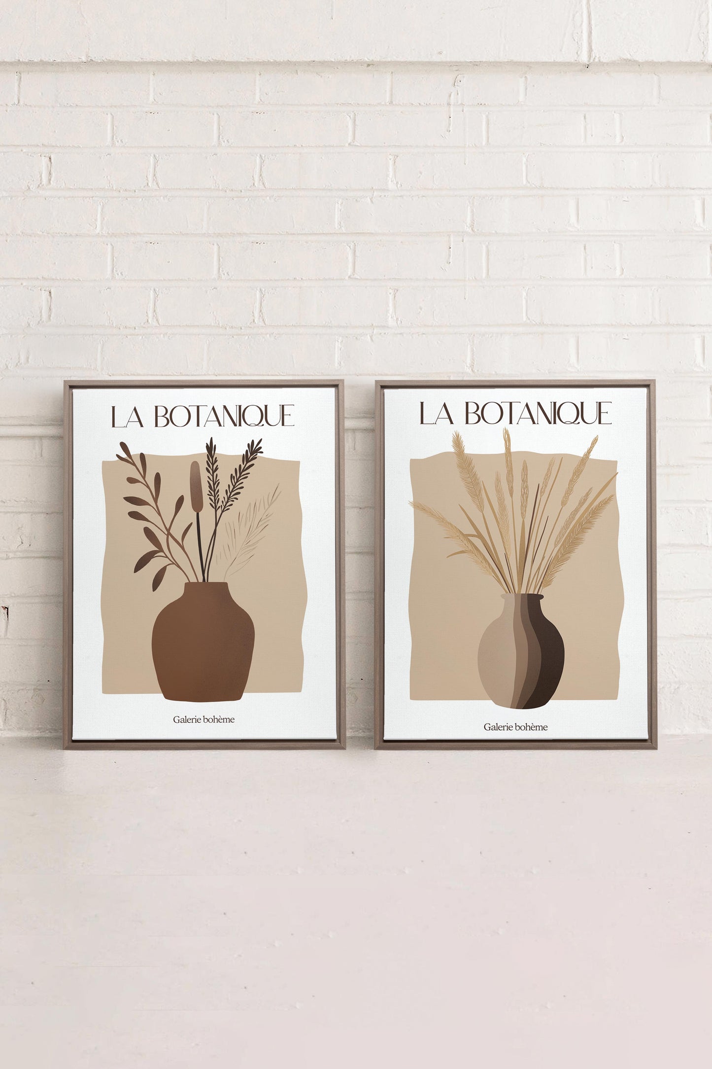 BOTANIQUE DUO (2 Werke auf Leinwand gespannt)