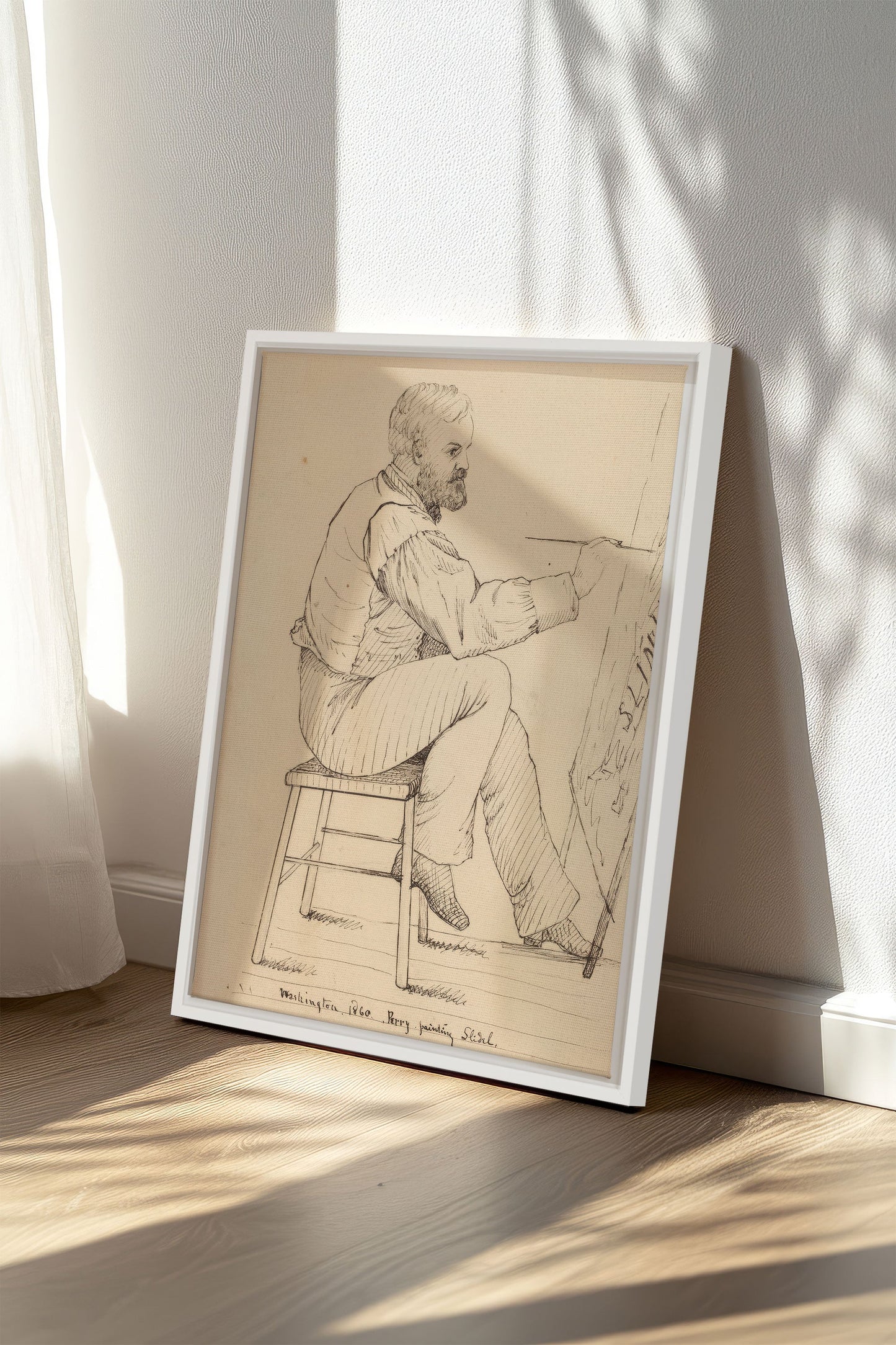 AU FIL DU TRAIT, Werk auf gespannter Leinwand